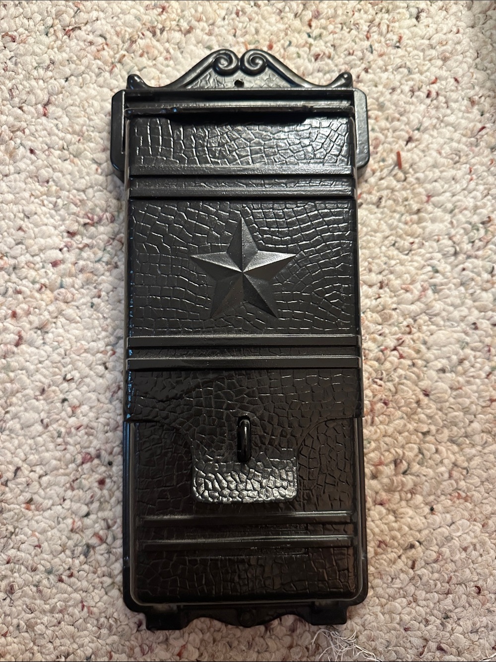 Vintage Remington Hardware Star #610 Aluminum Mailbox Wall Mount , black